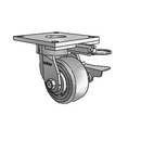6.04289.4F1 MTG64 BRK3 TG1 Colson Kingpinless Swivel Caster