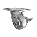 6.04289.4F9 BRK3 Colson Kingpinless Swivel Caster