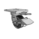 6.04289.4P5.2 MTG64 BRK1 Colson Kingpinless Swivel Caster