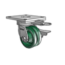 6.04289.731 MTG64 BRK3 Colson Kingpinless Swivel Caster