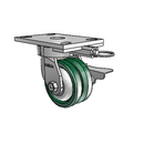 6.04289.739 MTG62 BRK3 TG1 Colson Kingpinless Swivel Caster