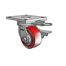 6.04289.921 MTG64 BRK3 TG1 Colson Kingpinless Swivel Caster