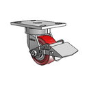 6.04289.929 BRK1 Colson Kingpinless Swivel Caster