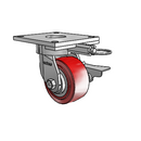 6.04289.929 MTG64 BRK3 TG1 Colson Kingpinless Swivel Caster