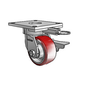 6.04289.931 MTG64 BRK3 Colson Kingpinless Swivel Caster