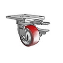 6.04289.939 MTG64 BRK3 Colson Kingpinless Swivel Caster