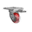 6.04289.9PC MTG64 Colson Kingpinless Swivel Caster