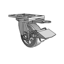 6.05209.4F5 BRK1 MTG62 Colson Swivel Caster
