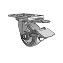 6.05209.4F5 BRK1 MTG62 TG1 Colson Swivel Caster