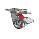 6.05209.939 BRK1 MTG62 Colson Swivel Caster