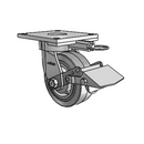 6.05289.455 MTG64 BRK1 Colson Kingpinless Swivel Caster