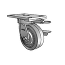 6.05289.459 MTG62 BRK3 TG1 Colson Kingpinless Swivel Caster