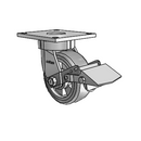 6.05289.4E9 MTG4 BRK1 Colson Kingpinless Swivel Caster