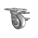 6.05289.4E9 MTG62 BRK3 TG1 Colson Kingpinless Swivel Caster