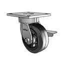 6.05289.641.7 MTG4 BRK3 Colson Kingpinless Swivel Caster
