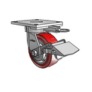 6.05289.925 MTG64 BRK1 TG1 Colson Kingpinless Swivel Caster