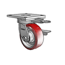 6.05289.939 MTG64 BRK3 Colson Kingpinless Swivel Caster