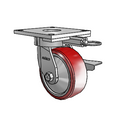 6.05289.939 MTG64 BRK3 TG1 Colson Kingpinless Swivel Caster