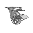 6.06209.5F5 BRK1 MTG62 Colson Swivel Caster