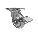 6.06209.5F5 BRK1 TG1 Colson Swivel Caster