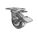 6.06289.459 MTG62 BRK1 TG2 Colson Kingpinless Swivel Caster