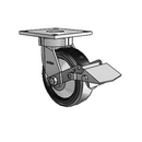 6.06289.4B9 MTG4 BRK1 TG1 Colson Kingpinless Swivel Caster