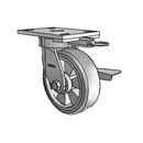 6.06289.4E1 MTG62 BRK3 Colson Kingpinless Swivel Caster