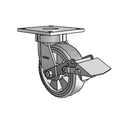 6.06289.4E5 MTG4 BRK1 Colson Kingpinless Swivel Caster