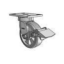 6.06289.4F5 BRK1 Colson Kingpinless Swivel Caster