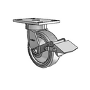 6.06289.4F5 BRK1 TG1 Colson Kingpinless Swivel Caster