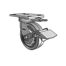 6.06289.4P5 MTG62 BRK1 TG1 Colson Kingpinless Swivel Caster