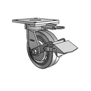 6.06289.4P5 MTG64 BRK1 TG1 Colson Kingpinless Swivel Caster