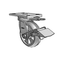 6.06289.5F1 MTG62 BRK1 Colson Kingpinless Swivel Caster