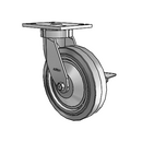 6.08289.451 BRK3 TG1 Colson Kingpinless Swivel Caster