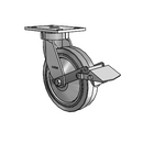 6.08289.455 BRK1 TG2 Colson Kingpinless Swivel Caster