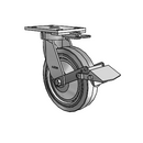 6.08289.455 MTG62 BRK1 TG1 Colson Kingpinless Swivel Caster