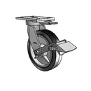 6.08289.4P5.2 MTG62 BRK1 Colson Kingpinless Swivel Caster