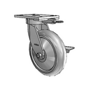 6.08289.551 MTG62 BRK3 TG2 Colson Kingpinless Swivel Caster