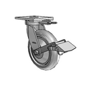 6.08289.551 MTG64 BRK1 TG1 Colson Kingpinless Swivel Caster