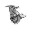6.08289.559 MTG62 BRK1 TG1 Colson Kingpinless Swivel Caster