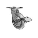 6.08289.5P5 BRK1 TG1 Colson Kingpinless Swivel Caster