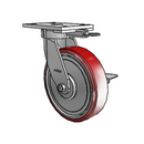 6.08289.939 MTG62 BRK3 TG1 Colson Kingpinless Swivel Caster
