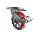 6.08299.93TS BRK1 MTG52 Colson Swivel Caster