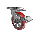 6.08299.93TS BRK1 MTG62 Colson Swivel Caster