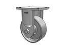 Ultimate Kingpinless 8"x3" Forged Steel Wheel Rigid Caster with 7-1/2" x 6" Plate