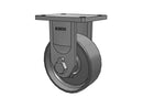 Kingpinless 8"x3" Forged Steel Wheel Rigid Caster with 7.5"x6.25" Plate