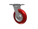 3/4" King-Bolt 8"x2" MAX-Efficiency Maroon Caster with 6.25"x4.5" Plate