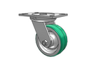 3/4" King-Bolt 5"x2" Poly-on-Aluminum Caster with 6.25"x4.5" Plate