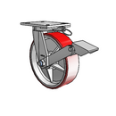 7.10689.979.7 MTG61 BRK1 Colson Kingpinless Swivel Caster