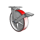 7.12689.979.7 MTG2 BRK1 Colson Kingpinless Swivel Caster